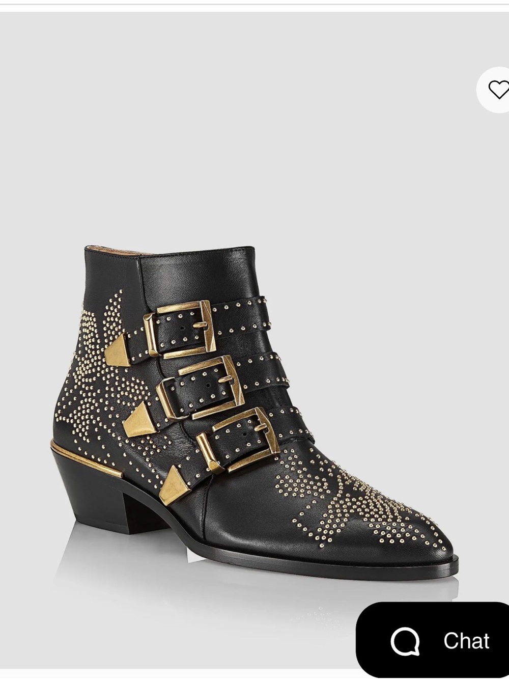 NWOT CHLOE Susanna Studded Leather Ankle Boots